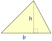 三角形 b h