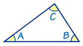 三角形有A,B,C角