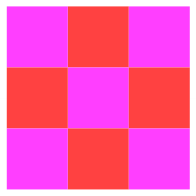 nine square grid colored
