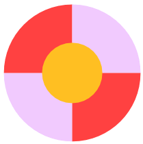 circle grid colored