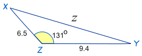 三角余弦定理例子