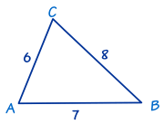 三角 SSS 例子 6,7,8