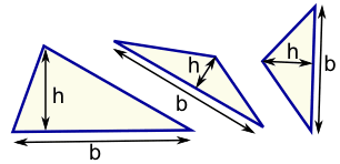面积 3 三角形底和高