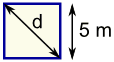 正方形对角线例子