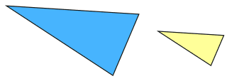 相似三角形大与小