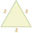 三角形 60 60 边长 2