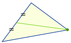三角中心中线