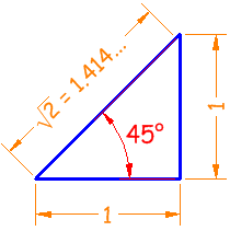 45 度三角形